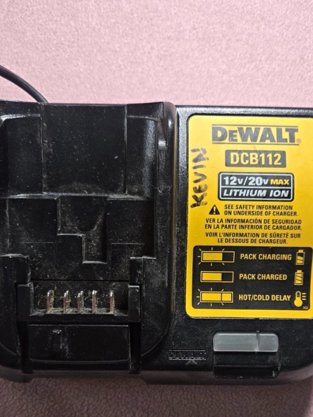 DEWALT DCB112 12V/20V Max Lithium-Ion Battery Charger - Black/Yellow